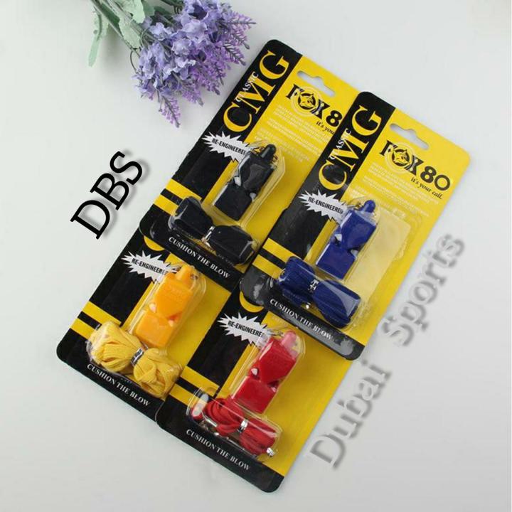 Fox 80 High Quality Whistle (Plastic) sports Classic Referee Whistle on Dubai Sports
