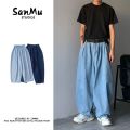 Japanese-StylecityboyJeans Men's National Fashion All-Match Loose Cargo Wide LeginsMen's and Women's Casual Pants.