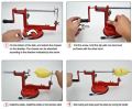 Potato Spiral Cutter 3 in 1 Potato Peeler Machine Stainless Steel Vegetable Cutter Adjustable Fruit Peeler Machine with Suction for Home Kitchen.