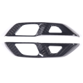 For C8 2020-2023 Car Inner Door Lock Switch Button Cover Trim Accessories ABS Carbon Fiber. 