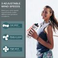 Portable Neck Fan - Personal Fan, Hands Free Bladeless Neck Fan, Rechargeable USB Fan, Neck Air Conditioner White.