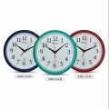 Premium Quality Wall Clock Stylish Round Shape Medium Deyal Ghori Blue & Red & Paste Colour 26 CM.