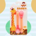 ❀Ready Stock set Spoon + Fork For Baby Heat Sensing Toddler.