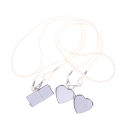 Fashion Long Necklace With Big Mirror Heart Pendant Women 2024 New Statement Pearl Shoulder Chain Personality Jewelry Wholesale.