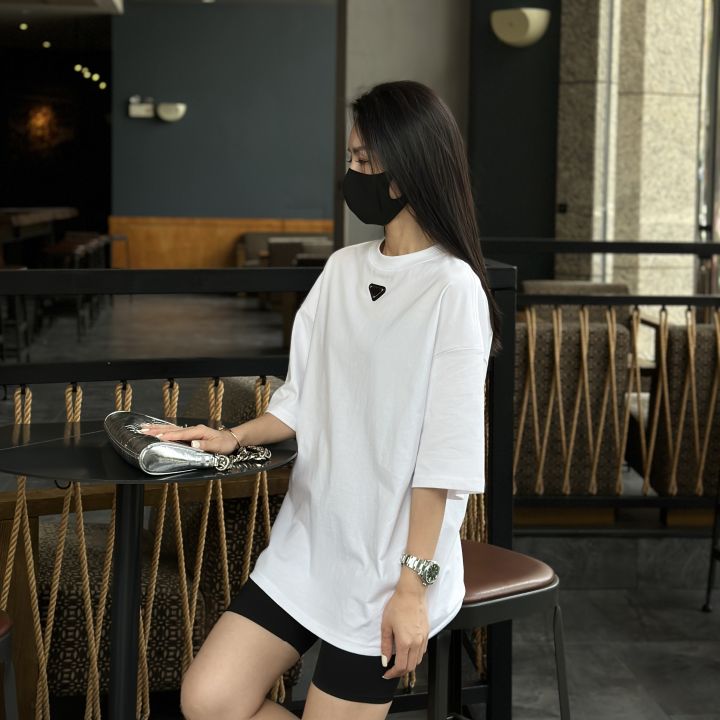 CHOW%EF%BC%86FAY%E3%80%90Inverted%20Triangle%E3%80%91220gPure%20Cotton%20Summer%20Chubby%20Girl%20Loose%20Slimming%20and%20All-MatchingTT-shirt%20-%20Image%204