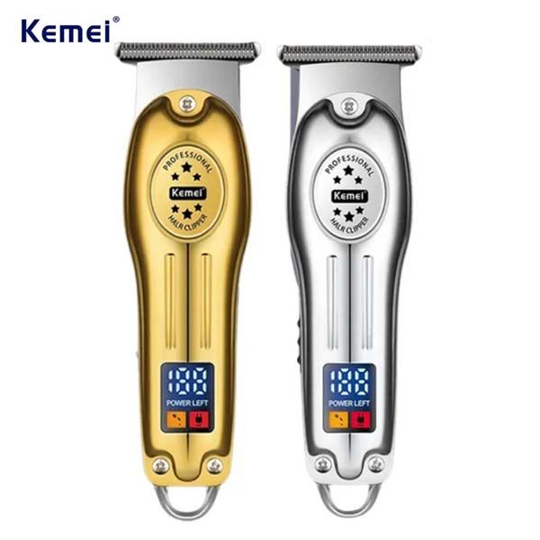 Kemei Km-678 Electric Gold Silver Color Hair Trimmer  - Trimmer For Men