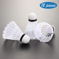 12pcs Plastic Badminton Shuttlecock Lightweight Badminton for Practice Portable Badminton for Training for Kids Entertainment.