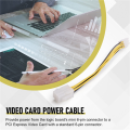 Power Extension 6-pin to 6-pin PCI-e PCIe Power Cable FOR Video Card. 