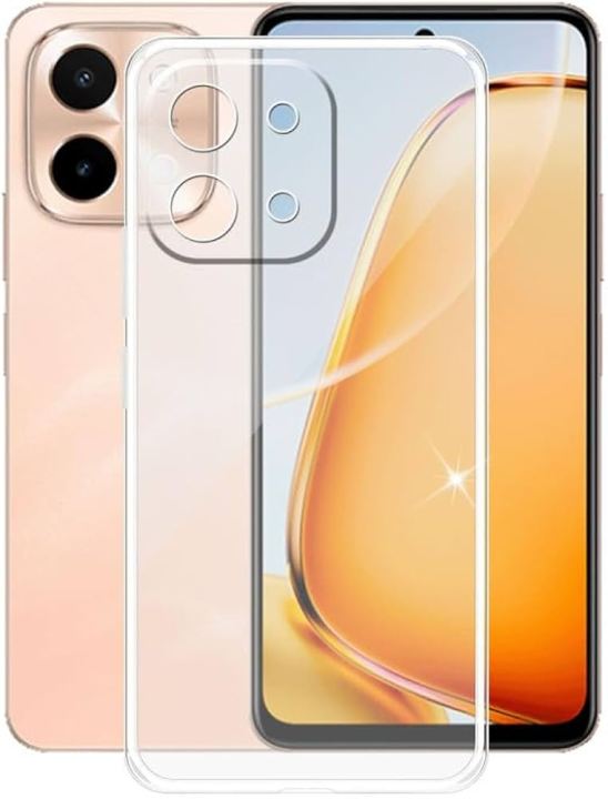 Vivo Y28 4G Premium Silicone Case Crystal Clear Soft TPU Ultra-Thin Transparent Flexible Protective Mobile Phone Back Cover