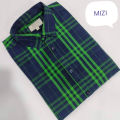 Multi color Check 100%Cotton Long Sleeve Casual Shirt for Men. 