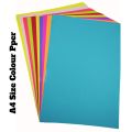 A4 size color paper for Craft, Art & Photocopy - 100 Sheets, 10 Colour. 10x10 sheets 80 GSM..