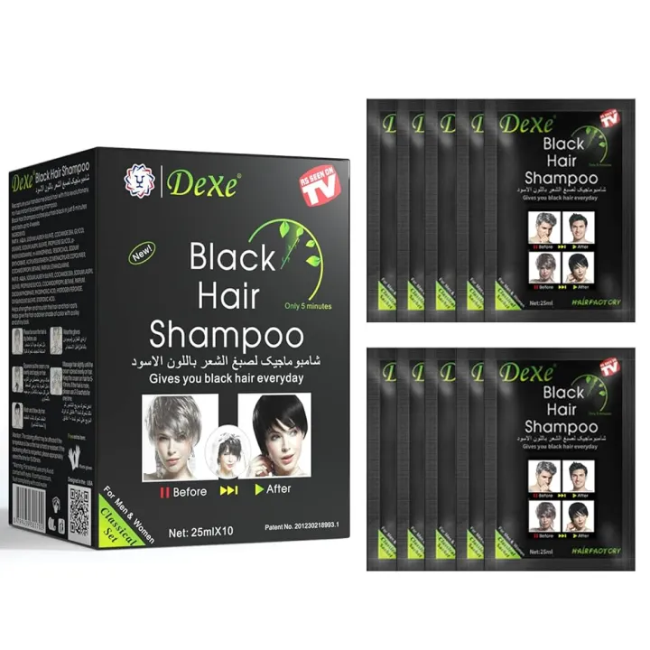 10PCS%20DEXE%20Black%20Hair%20Dye%20Shampoo%20Permanent%20Instant%205-Min%20Hair%20Color%20Dye%20Natural%20-%20Image%205