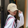 High version of Korea red tide brand embroidery soft top baseball cap net red street shot show face small cap female spring Korean version.