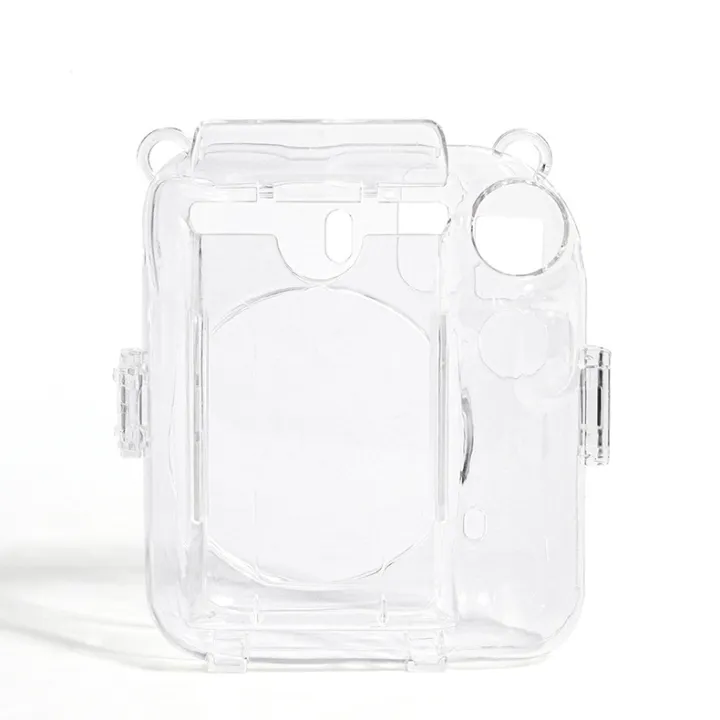 (Not%20a%20camera)%20For%20FUJIFILM%20instax%20mini%2012%20Crystal%20Hard%20Acrylic%20Camera%20Case%20with%20Shoulder%20Strap%20-%20Image%202