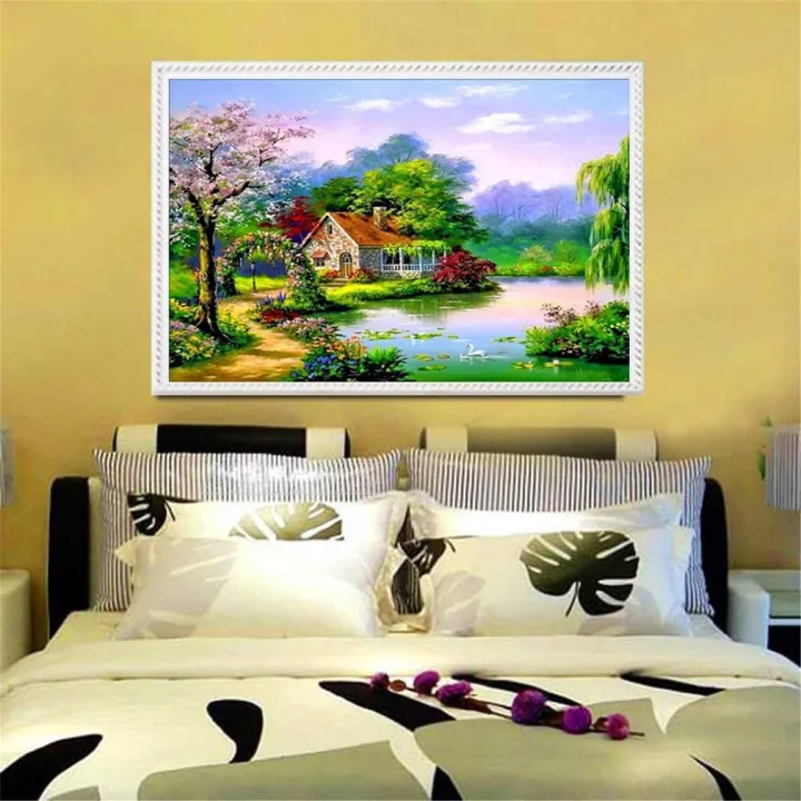 Handmade%20Scenery%20Pattern%20Painting%20Rhinestone%20Painting%20Wall%20Decoration%20m537%20-%20Image%204