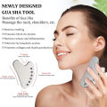 【KuaKe Mall】（NEW）Stainless Steel Guasha Massager Magnetic Stone Gua Sha Board For Lift Tightening. 