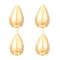 New 2024 Elegant Female Gold Metal Water Drop Earrings for Women Accessories Simple Jewelry.
