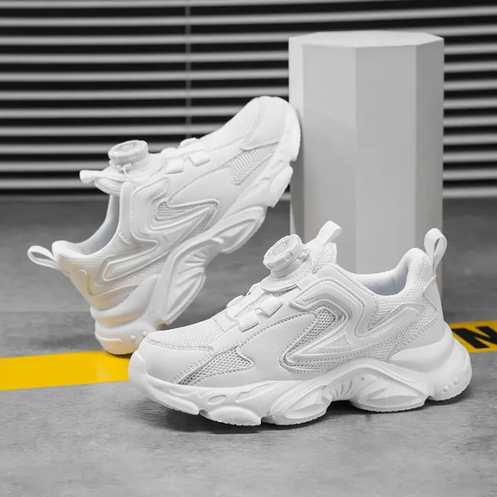 Children%20Casual%20Shoes%20Boys%20Sneakers%20Solid%20White%20Black%20Shoes%20Mesh%20Breathable%20Kids%20Running%20Sports%20Tenis%20for%20Girls%20Chunky%20Sneakers%20-%20Image%204