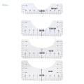 5Pc T Shirt Alignment Tool - Centering Tool Vinyl T Shirt Ruler Guide Design.