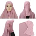 Instant Chiffon Hijabs For Woman Muslim Inner Headband Women Cap Hijab With Cap Attached Neck Cover Turban Underscarf Islam.