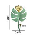 Wrought Iron Leaf Wall Hook Metal Coat Hook Hanger Multipurpose for Kitchen Bathroom Door Towel Hooks Wall Hooks Durable Easy Install Easy to Use.