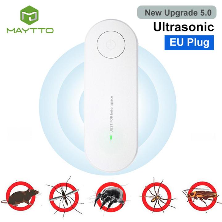 MAYTTO 1/2 PCS In Indoor Ultrasonic Electric Repellent Insect Pest ...