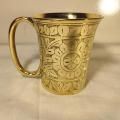 Handmade Design Pitoler Nokshi Design Mug  - Pitol Coffee Mug/Brass Coffee Mug. 