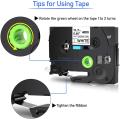 Fimax 1PC Label Tapes Compatible for Brother Label Printer HSE-211 231 241 Heat Shrink Tube 12mm HSE-631 9mm For P-Touch Printer minghao. 