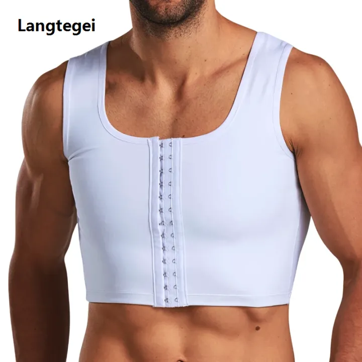Men's%20Chest%20Vest%20Sweat%20Chest%20Bandage%20Tight-fitting%20Underwear%20Body%20Shaper%20Corset%20Support%20Belt%20Chest%20Compression%20Correct%20Posture%20-%20Image%204