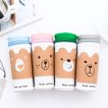 【DIV MALL】Fruit Holder Cute Bear Emotion  Cartoon Pencil Bag Kawaii Stationery Zipper Pencil Case Cup Shape Pen Pouch Gift TT. 