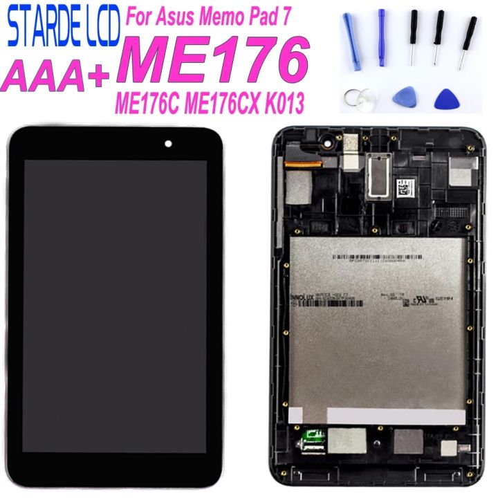 7'' For Asus Memo Pad 7 ME176 ME176C ME176CX K013 LCD Display Touch Screen Digitizer Assembly with Frame Replacement Parts