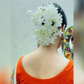 white- Color Artificial Hair Flower For Woman. 