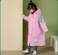 1Pcs Student Raincoat for Kids Boys and Girls With School Bag Pocket Waterproof Rain Coat for Children (Random Design)- (5yers to 15 years). 