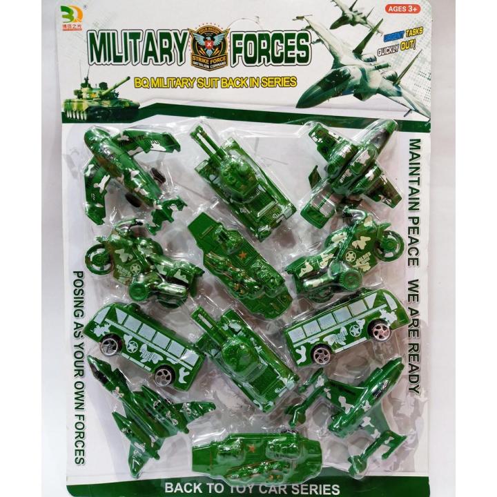 Military Force Toy Pull Back Play Set For Kid