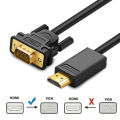 HDMI To VGA Converter Cable For PC Laptop Tablet High Resolution Adapter.