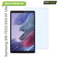 For Samsung Galaxy Tab A7 Lite SMT220/SMT225 (8.7.inch) Horizontal Flip Book Cover + Tempered Glass Protector for Samsung Galaxy Tab A7 Lite (Black 2 in1 Combo).