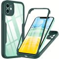 360 Full Body Front Back Clear Case For iPhone 13 14 11 12 Pro Max XS X XR 15 Plus Luxury Silicone Bumper Shockproof Back Cover.