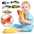 Baby Electric Plush Toy Simulation Animal Electric Swing Fish Pacify Toy Cat Pet Toy Gift.