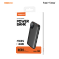 Recci RPB-P48 22.5W Fast Charging Power Bank 10,000 mAh, Biege Color. 