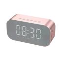 yAyusi S5 Bluetooth Speaker Mini Home Alarm Clock Wireless Mobile Phone Speaker Holiday Personal Gifts. 