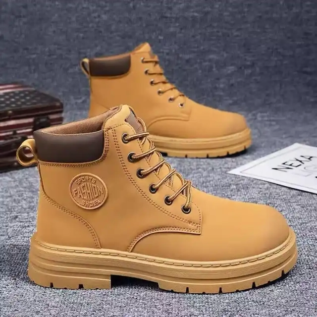 Martin Boots for Men – PU Leather Stylish Winter Shoes”