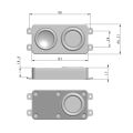 Audio Portable Speaker Driver 4 Ohm 3W Speaker Computer Home Theater Loudspeaker Connector.
