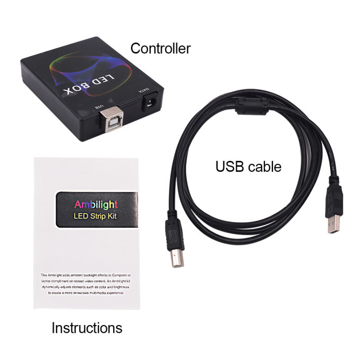 DC%205V%20DIY%20Ambient%20TV%20PC%20Dream%20Screen%20WS2811%20WS2812B%20SK6812%20RGB%20USB%20LED%20Strip%20Control%20Box%20Computer%20PC%20Screen%20Backlight%20-%20Image%206