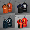 READY STOCK NEW Jersey Custom Name Bu t shirt lelaki MEN JERSEY T SHIRT SOCCER FOOTBALL TEAM JERSEYS jersi rumah dan tempat lawan CODE 16. 