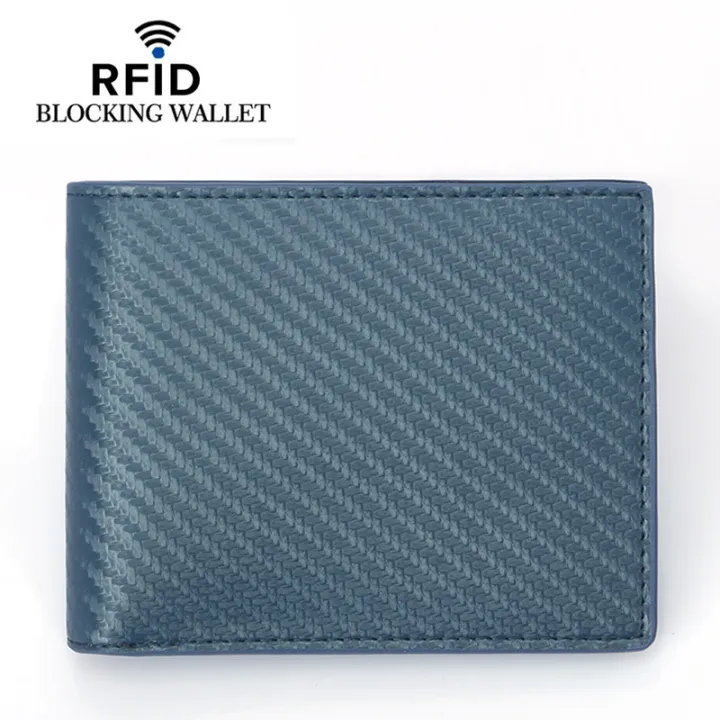 Cross-border%20new%20carbon%20fiber%20pattern%20anti-theft%20brush%20wallet%20wallet%20RFID%20short%20top%20leather%20men's%20wallet%20-%20Image%208