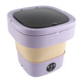 6L Mini Portable Bucket Washer Foldable Automatic Mini Clothes Washer with Soft Spin Dry 100-240V for Home Drom Baby Pet Clothes. 