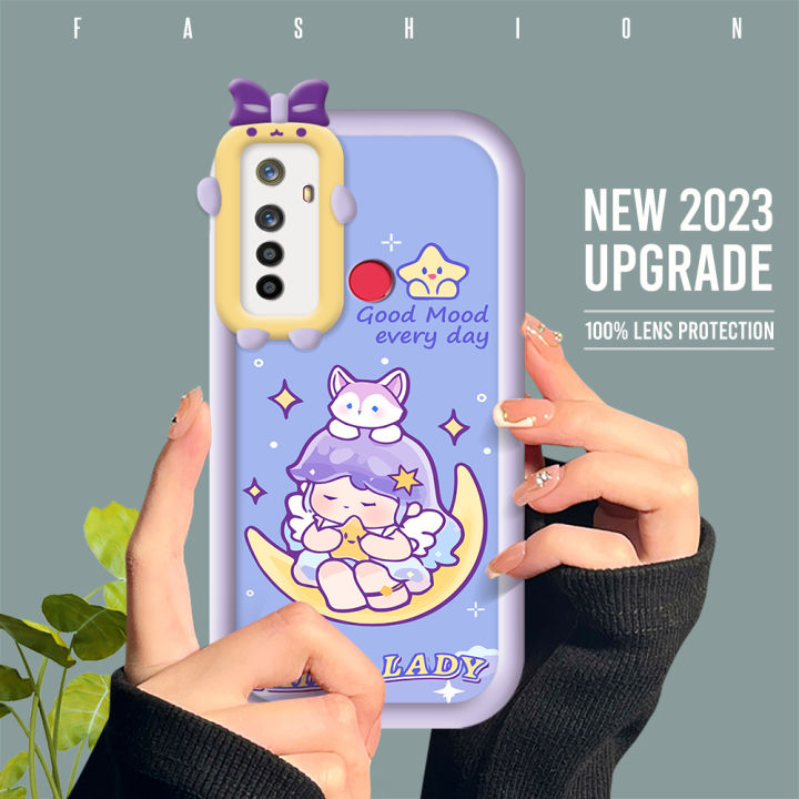 For Realme 5/Realme 5S/Realme 5I/Realme 6I Back Cover Cartoon Cute