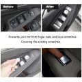 2 Pcs Hood Catch Spring Safety 2048800127 with Inner Door Armrest Window Switch Button Trim Cover Sticker.