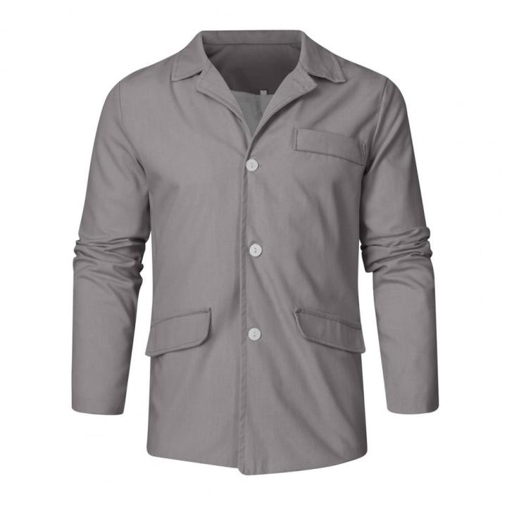 Shirt%20Jacket%20Loose%20Suit%20Top%20Men%20Suit%20Collar%20Button%20Solid%20Color%20Cotton%20Linen%20Suit%20Spring%20Summer%20Casual%20Blazers%20Men%20Clothing%20-%20Image%203