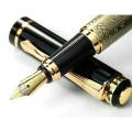 Baoer Golden Chinese Horse M Nib Fountain Pen Superior Gift Best Quality.